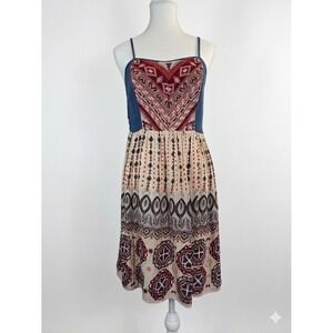 Flying Tomato Bohemian Style Mini Boho Dress , Spaghetti Straps